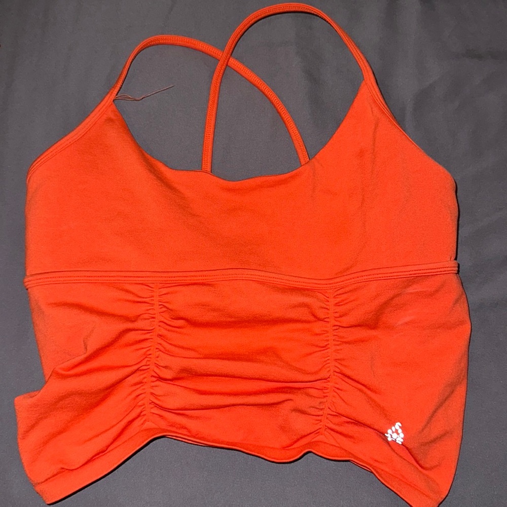 NWOT Free people good karma orange tank top M/L (also fits small)